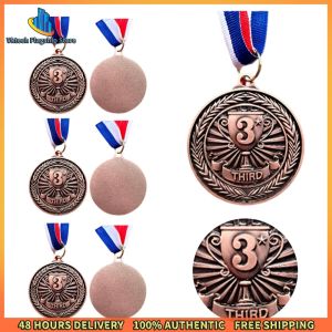 Vktech Sports Achievement Medals 10Pcs Gold Silver Bronze Collectible Decor for Recognition and Trophy