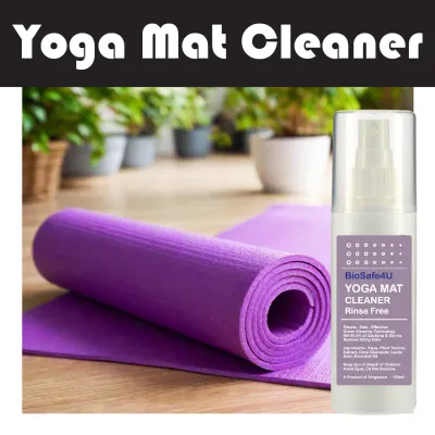 BioSafe4U Yoga Mat Cleaner Baby Mat Car Seat Lift Stain Remove Sweat Odor Calming Lavender Essential Oil Scent.
