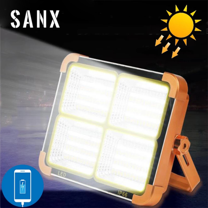 SANX 300W LED Work Light Handheld Solar USB Charging Light Emergency Light Floodlight White Red Light Camping Light Spotlight