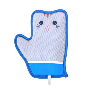 OUTOPEN Comfortable Cats Dogs Grooming Glove Reusable Massage Shedding Pet Hair Remover Mitt Cute Static Cleaner Shedding Hair Glove for Rabbits Clothes Puppy