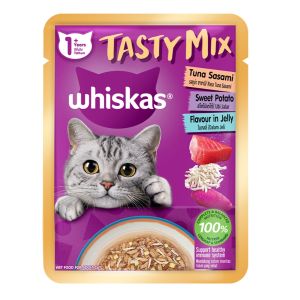 Whiskas Tasty Mix TastyMix Kitten Junior Adult Gravy Cat Pouch Wet Food 70G