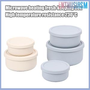 【Enthusiasm】🌟🌟【Hot Sale】🎈 200 300 600ML Silicone Bento Boxes Lunch Container Leak-Proof Lunch Container BPA-Free Dishwasher Safe