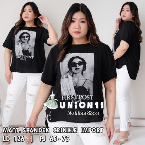 UNION11 - ATASAN KAOS BIGSIZE IMPORT PREMIUM / TSHIRT IMPORT JUMBO XXXL / ATASAN JUMBO WANITA TERBARU