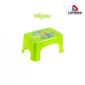 Lovenia Bangku Anak Tahan Air - Kursi Jongkok Karakter Warna-Warni