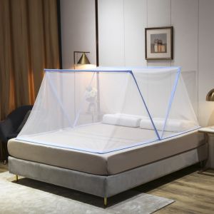 DuduMart Adult Folding Mosquito Net Portable Folding Mesh Net Tent Free Installation Breathable