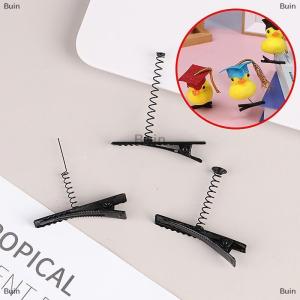 [COD] Buin 10Pcs Black Metal Pinch Alligator Hair Clips 40mm With Wire Spring Craft Hairpin For Fashion Party Favor Children Toy
