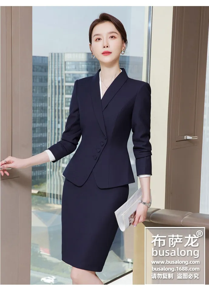 RYRYSTYLE Dresses Women New Style 2024 Flight Attendant Professional Suit, Suit, Formal Attire, Temperament Suit, Skirt, OL Work Suit, Goddess Style, Temperament, High-End College Student 8069 | Lazada PH RYRYSTYLE Dresses Women New Style 2024 Flight Attendant Professional Suit, Suit, Formal Attire, Temperament Suit, Skirt, OL Work Suit, Goddess Style, Temperament, High-End College Student 8069 | Lazada PH