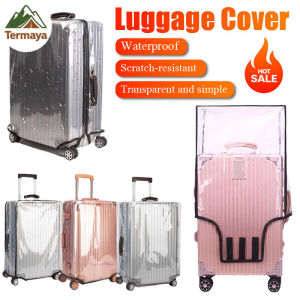 Termaya Transparent Luggage Bag Cover Protector Custom Thick Suitcases Protector DustProof Waterproof Cover
