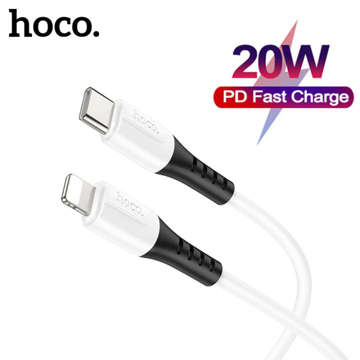 HOCO Cáp Usb C Sang Lightning Silicon PD20W Cho iPhone 13 Pro Max Cáp USB C  Sạc Nhanh Cho iPhone 13 12 Dây USB Dữ Liệu USB C Sang Lightning