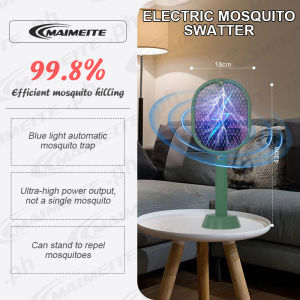 MAIMEITE Mosquito Killer Electric Fly Swatter Bug Zapper Night Light 3 Layer Mesh USB Charging Mosquito repellent aromatherapy