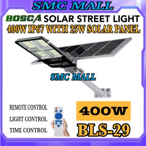 BOSCA BLS-29 Solar Street Lights 400W 600W 3 Years Warranty Waterproof Outdoor Street Light with Remote with Bracket Set