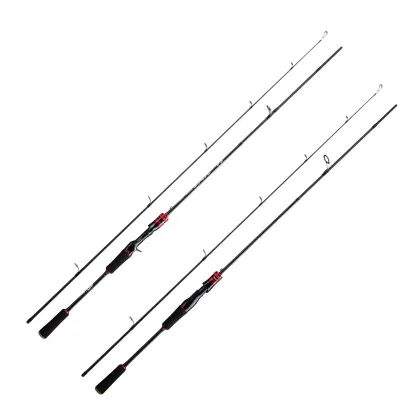 Cần câu lure máy ngang và máy đứng carbon RollFish 1m68 - 2m4 đầu bu chống xoắn tải cá lớn RF-1