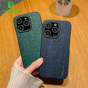 FLOVEME Natural Wood Tree Bark Pattern Phone Case For iPhone 14 13 12 11 Pro Max 14 Plus Camera Protection All-inclusive Business Simple Hard Bumper Back Cover For iphone X XR XS Max