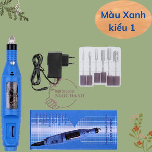 Máy mài móng mini dùng sạc kèm 6 đầu mài cơ bản dụng cụ chuyên dụng trong ngành nail – A031