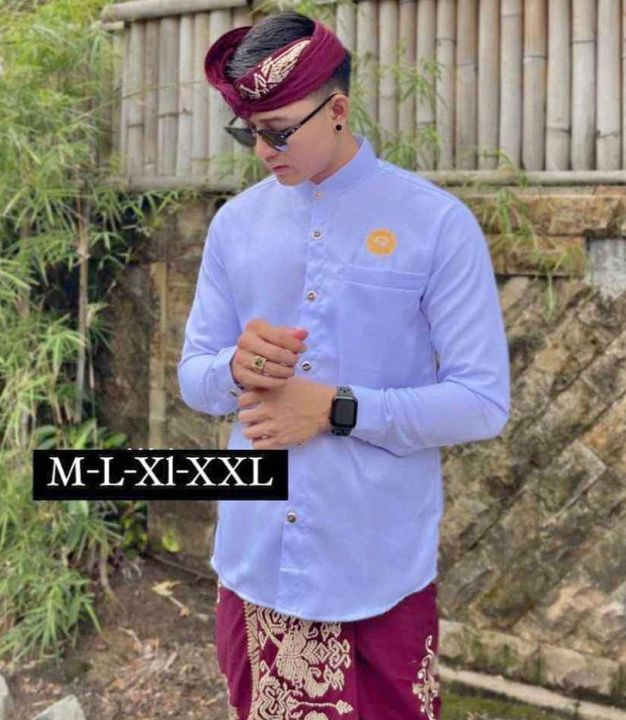 Cherry Baju Safari Pria Dewasa lengan pendek baju safari Baju Semi