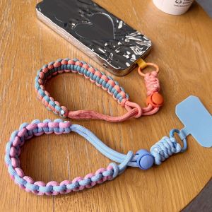 DUCUA Colorful Woven Adjustable Phone Straps Polyester Hand-woven Braided Colorful Wrist Straps Phone Case Lanyard Anti-Lost Phone Case Braided Lanyard Mobile Phone Case