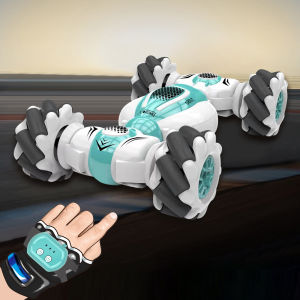 Welcomehome 2.4G Cartoon Electric Car Toys 30m Control Distance 3.7V 220mAh Watch RC Car Anti Crash 25min Working Time for Kid Child