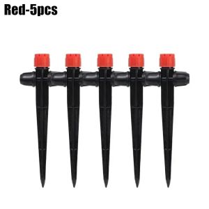 10Pcs Spiked Dripper All Round Scattering Sprinkler 8 Hole Drop Emitter Automatic Spiked Dripper Greenhouse Irrigation Nozzle Atomizing