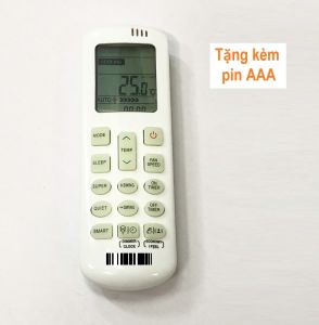 Remote Dùng Cho Máy Lạnh Nagakawa Điều Khiển Điều Hòa 2 Chiều Nút SUPER SMART Kèm Pin AAA