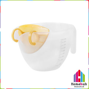 HB 1L Measuring Cup With Scale Built-in Filter Egg Liquid Stir Bowl