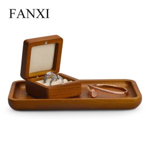 Oirlv Đĩa Trưng Bày Trang Sức Đa Năng Bằng Gỗ Khay Đựng Nhẫn Bông Tai Vòng Tay Vòng Cổ SM127