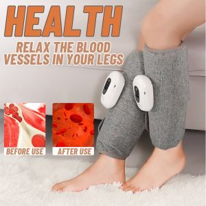 Electric Wireless Leg Massager Air Compression Calf Massage Wrap Blood Circulation For Body Foot Hand Ankles Pain Fatigue Relief USB Rechargable