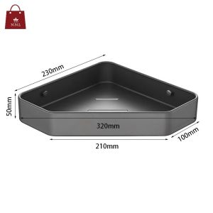 Bathroom Toilet Rack Corner Shelf Wall Mounted Shower Shelf Triangle Basket Shelving Accessories