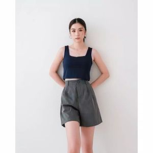 EVELINE Tank Top Crop Jersey Korean Top 041