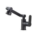 Vòi lavabo nóng lạnh LUCAS,vòi rửa mặt nóng lạnh xoay 1080độ, thay đổi được chiều cao đầu vòi, thân cao 20-30cm , chất liệu lõi  đồng sơn tĩnh điện bền đẹp phong cách Châu Âu + Tặng kèm 2 dây cấp nóng lạnh. 