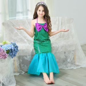 [Msia Ready Stock] Mermaid Costume Theme Birthday Party Princess Dress Girl Kid Birthday Cosplay Prop