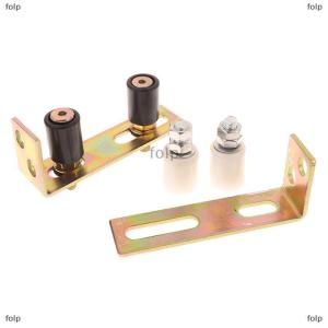 [COD] folp 1 Bộ hướng dẫn bánh xe Patio cửa theo dõi hướng dẫn con lăn cửa trượt hướng dẫn con lăn với l-trụ cột Khung điều chỉnh đôi Nylon con lăn