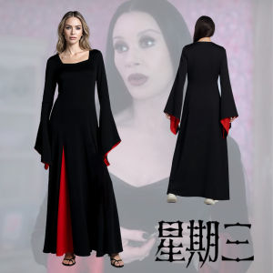 Wednesday Season 2 Mom cos Adams Family Tees Cosplay Costume Halloween Stage Costume Gifts