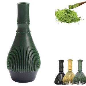 VIVIDI With Whisk Holder Matcha Whisk Reusable Resin Tea Making Tools Tranditional Portable Japanese Ceremony Tool Tea Ceremony