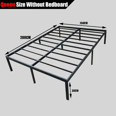 【𝟐-𝟑 𝐝𝐚𝐲𝐬 𝐝𝐞𝐥𝐢𝐯𝐞𝐫𝐲】Metal Bed Frame Without Head Rangka Katil Logam Single/Queen/King Platform Iron Bed Katil Besi Dewasa Bedroom Furniture 鐵架床