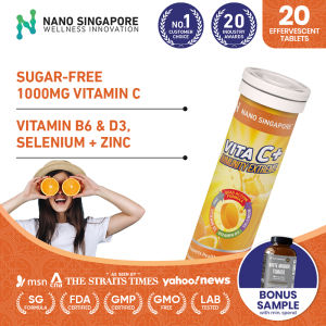 Vitamin C Immunity 1000mg Vitamin C effervescent w/ Zinc + Vit B6 D3 + Selenium - Effervescent 40 Tablets