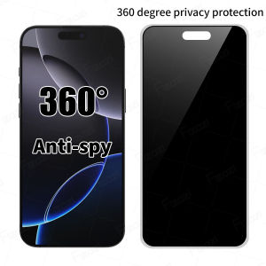 360° Degree Privacy Tempered Glass For iPhone 17 Air 16 Pro Max 15 Pro Max 17e 16e 15 14 Plus 13 12 11 Pro Max X XS Max XR Full Cover Matte Anti Blue Light Anti-Spy Screen Protector Film