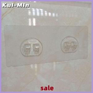 Kui-Min Wall Mounted Adhesive Hook Under Wire Shelf Rack Hanger Holder Clamp Organizer