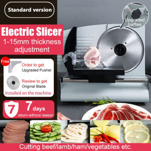 Stainless Steel Electric Meat Slicer Multifunction electric slice Thickness Adjustable Food Cutter Slicers