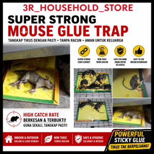 VT35 EXTRA GLUE !!! Super Sticky Glue Mice Traps Board Mouse Rat Bugs Safe Trapper Rodent Rat Bugs / pelekat tikus