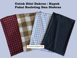 My Mom Urung Bantal Kapuk Resleting Diobras Kain Katun Halus Disperse Untuk Diisi Dakron