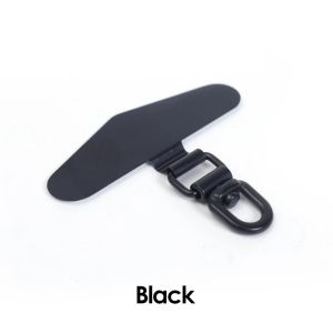 Stainless Steel Anti-lost Phone Lanyard Tether Patch 360 Degree Rotatable Metal Gaskets Ultra Thin Detachable Phone Connect Card