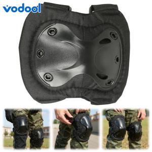 4pcs Protective Gear Knee Pads Elbow Pads Professional Skate Protective Pad Outdoor Sports Safety Gear for Airsoft Paintball Outdoor Sports