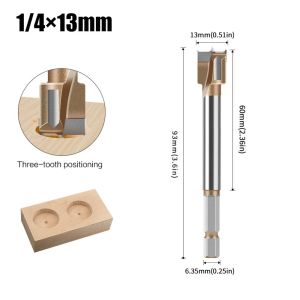 BESTITIT 10-25mm Mũi khoan Cacbua vonfram Ba răng Máy cắt cưa lỗ Lưỡi đôi Máy cắt gỗ