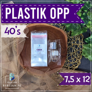 75x12 cm Plastik Opp 40s micron isi 100 lembar