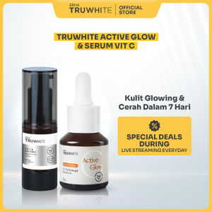 [BUNDLE] ERHA Truwhite Brightening Serum & Active Glow Booster - Paket Hemat untuk Cerah Plumpy & Glowing / Atasi & Cerahkan Darkspot