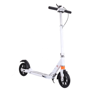 Premium Foldable Kid and Adult kick Skate Scooter Dual Suspension Large PU Wheels Hand Brake Rear Brake Disc and Step Brake