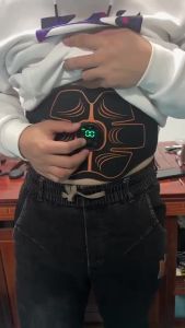 10 Modes 30 Intensity Smart EMS Abs Stimulator Fitness Training Gear for Muscle Abdominal Firming fitness EMS Electrical Slimming Belt