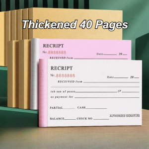 Carbonized Resibo Receipt 2x20 Pages Thickened Commercial Delivery Note For Carbon Thermal Paper