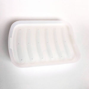 AN Cetakan Sosis Silikon Dengan Tutup Cetekan Nugget Naget Kukus Silikon Hotdog Kue Telur Puding Es Silikon DIY 6 Lubang Sausage COD