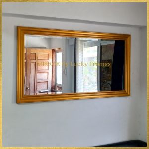 WALL MIRROR WITH WOOD FRAME (Salamin) size 52 inches by 28.5 inches